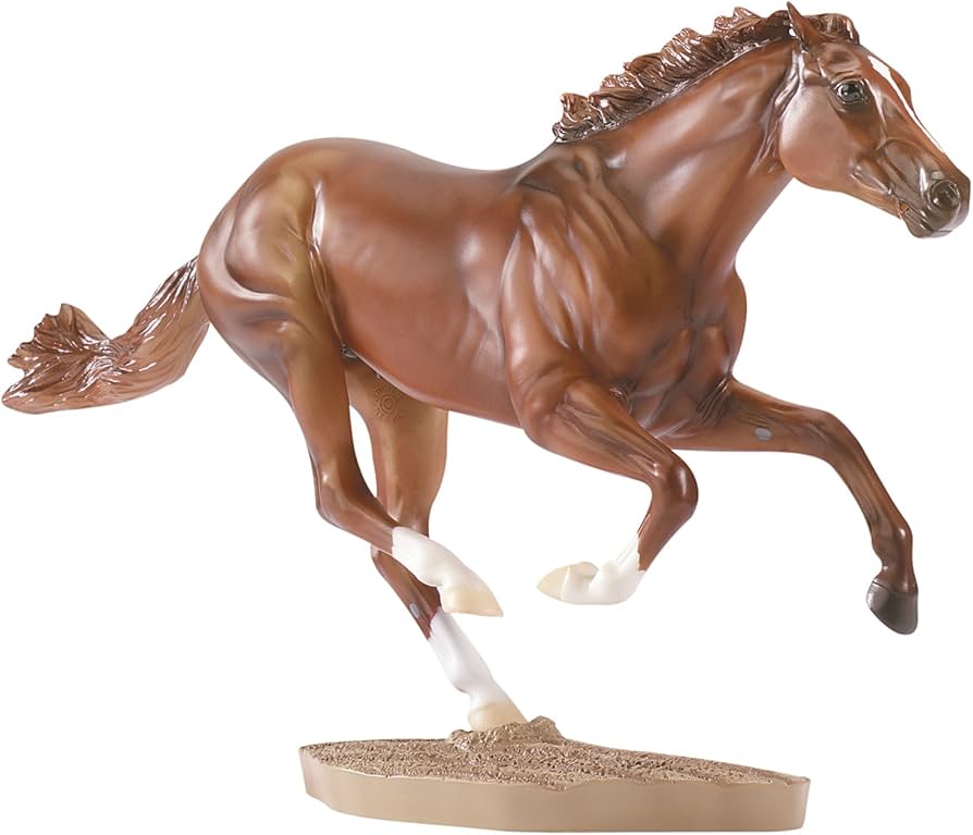Amazon | Breyer トラディショナルシリーズ Secretariat 馬 ベース付き
