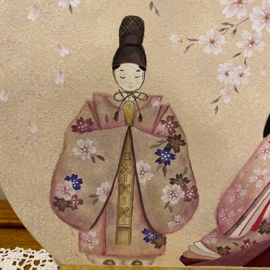 Amazon | トールペイントお雛様飾りスタンド付き | 平飾り | おもちゃ