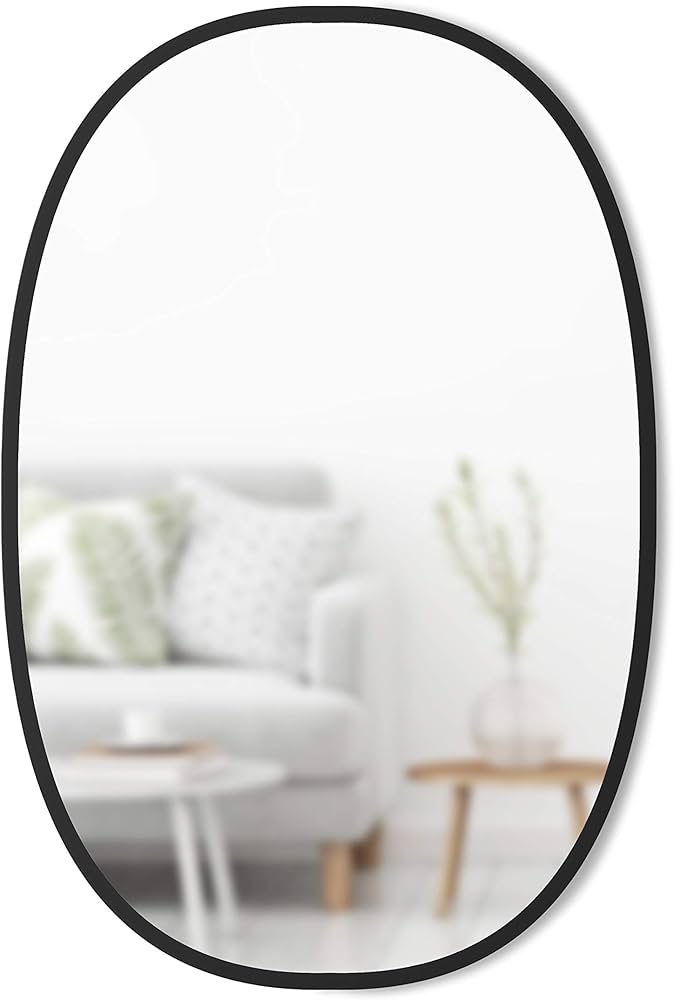 Amazon.com: Umbra Hub 24 x 36” Oval Wall Mirror with Rubber Frame