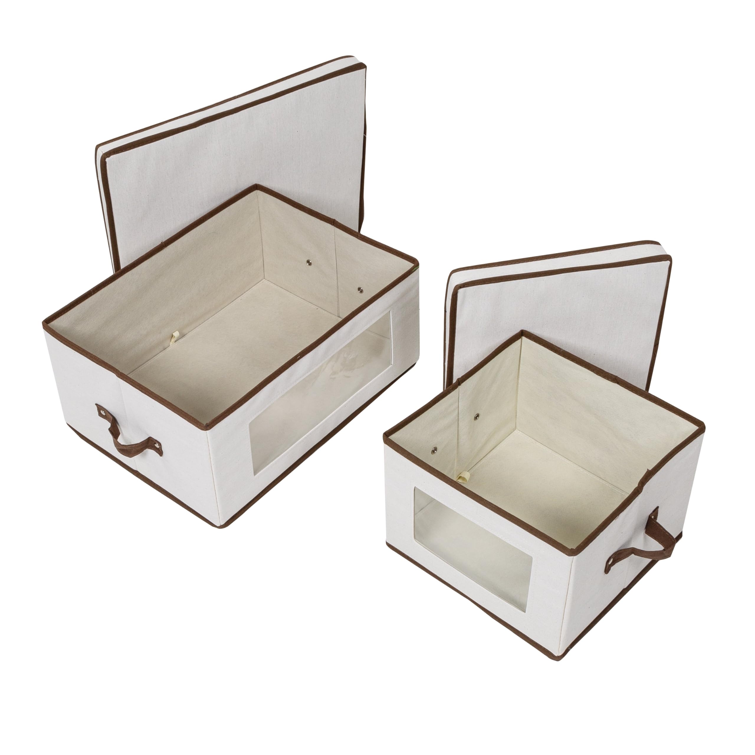 Amazon.com: Honey-Can-Do 2-Pack Closet Fabric Storage Box with Lid