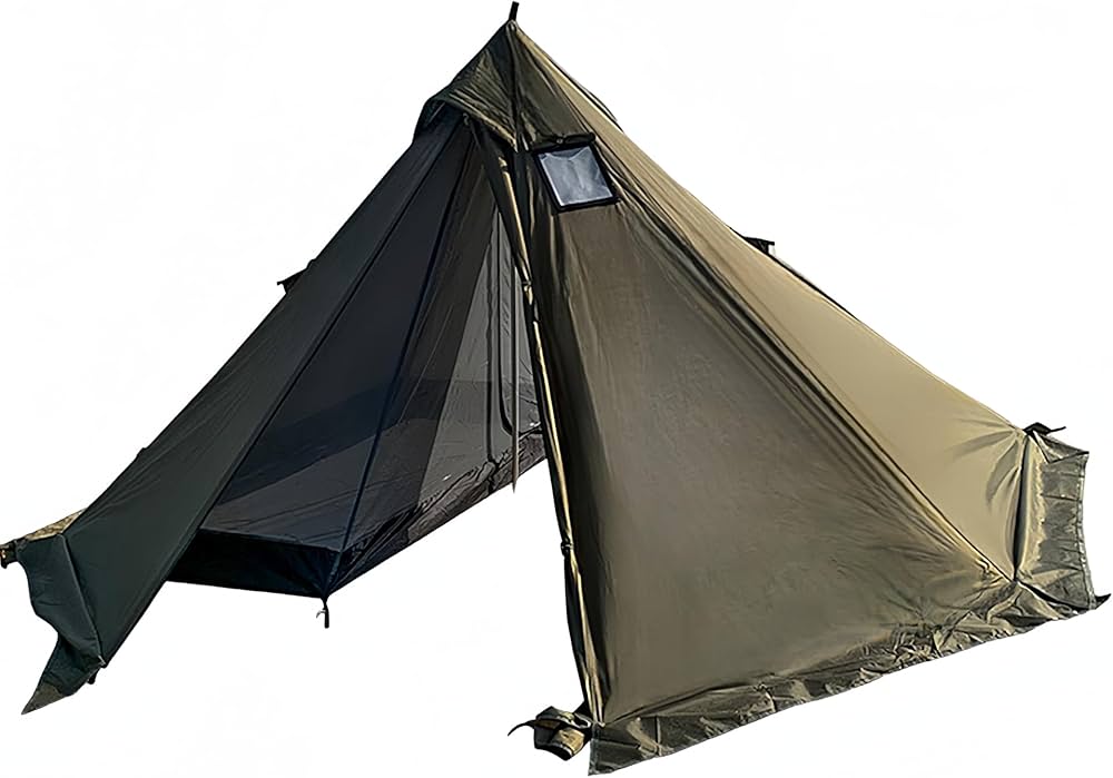 Amazon.co.jp: ワンポールテント オールシーズン 焚き火可 難燃 煙突穴