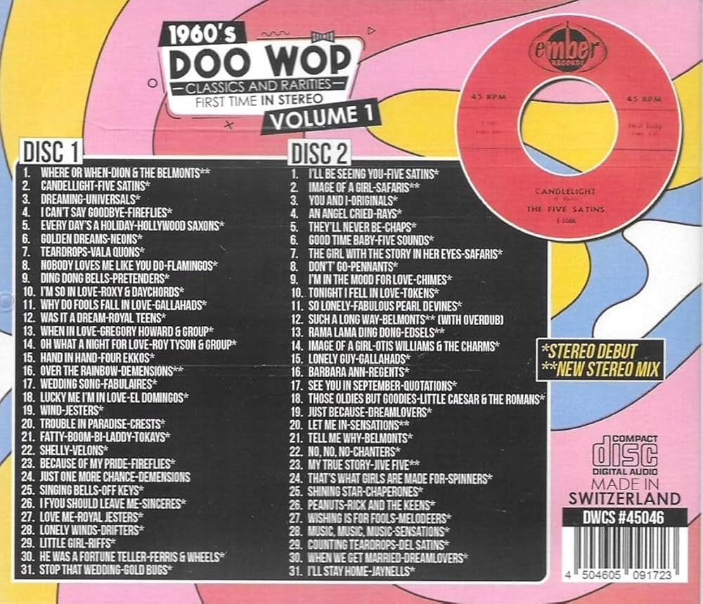 Various Artists - 1960s Doo Wop Classics and Rarities First Time