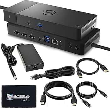 Amazon.com: Dell WD22TB4 Thunderbolt 4 Dock Bundle - 40Gbps USB-C