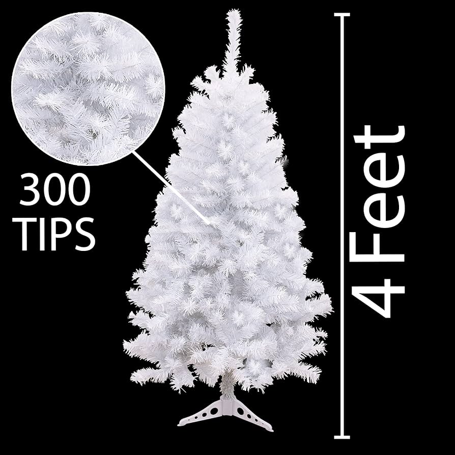 Amazon.com: Holiday Essence 4 Foot White Artificial Christmas Tree