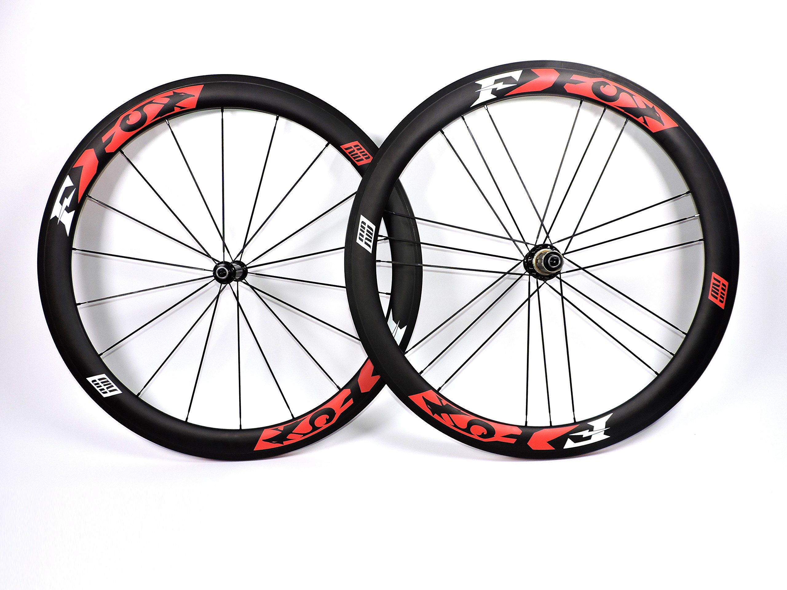 Amazon | FLASH FOX カーボンホイール前後セット リム高50mm ロード