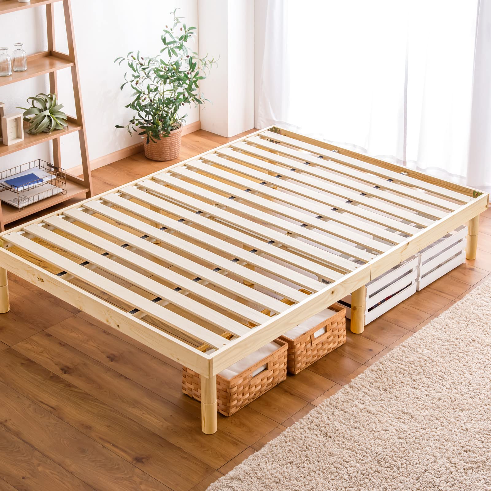 Amazon｜タンスのゲン ベッド シングル 【頑丈設計！耐荷重400kg