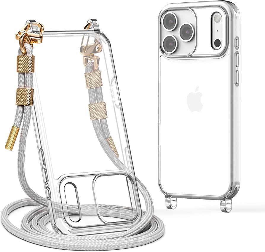 Amazon.com: Lawonda for iPhone 17 Pro Max Case with Strap, Clear