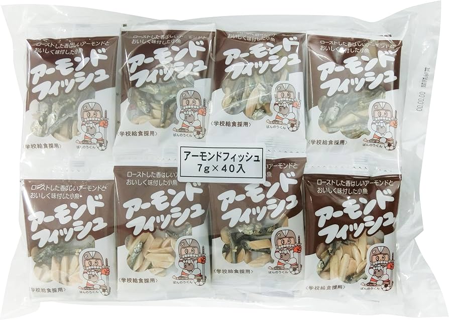 Amazon.com : Fujisawa Shoji almond Fish 7gX40 bags : Grocery