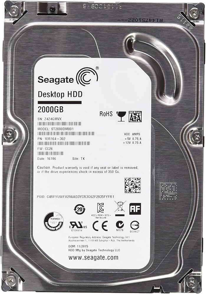 Amazon.com: Seagate Barracuda 3.5 Inch 2Tb 7200 Rpm 64Mb 6Gb/S