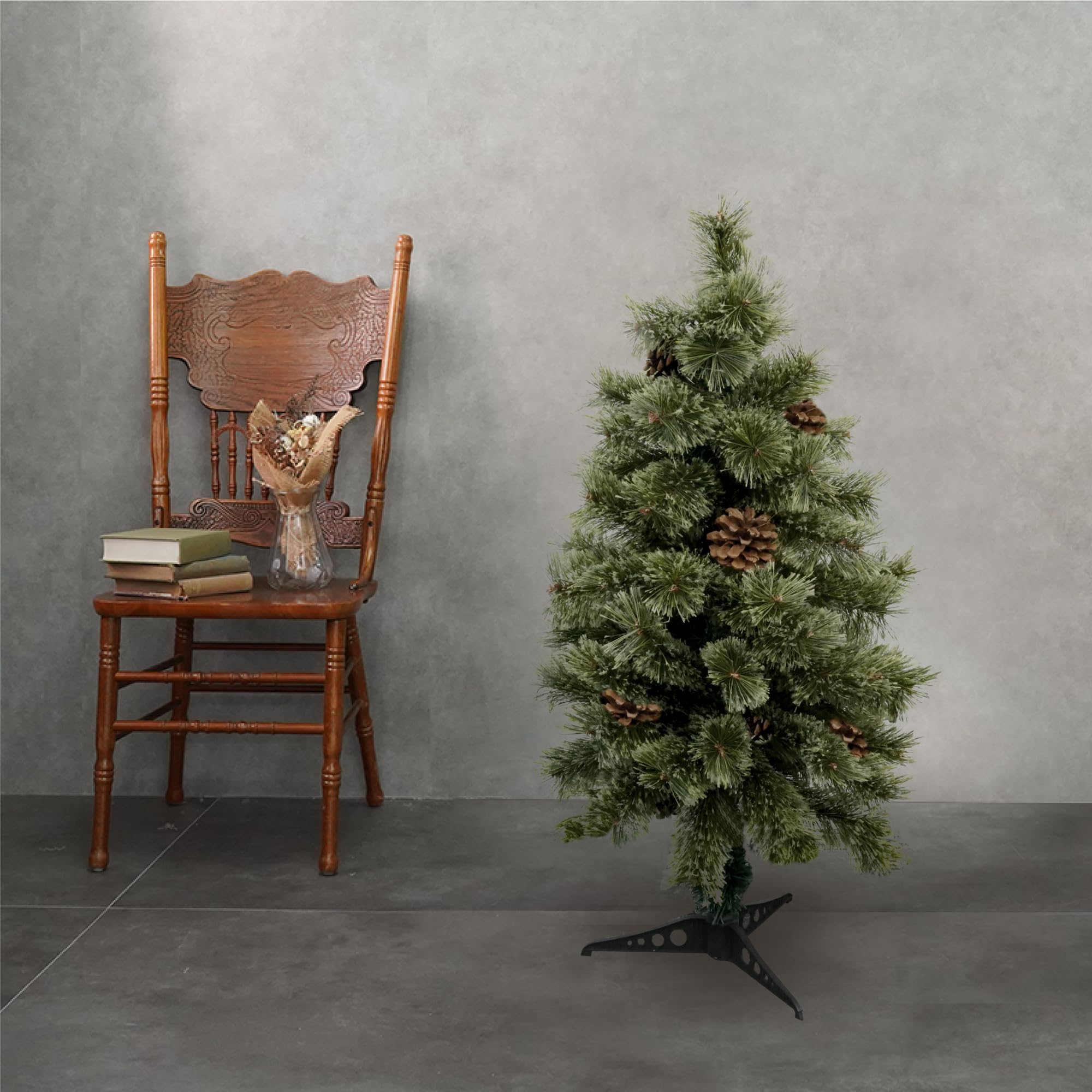 Amazon.co.jp: 7life クリスマスツリー 90cm ヌードツリー 高級