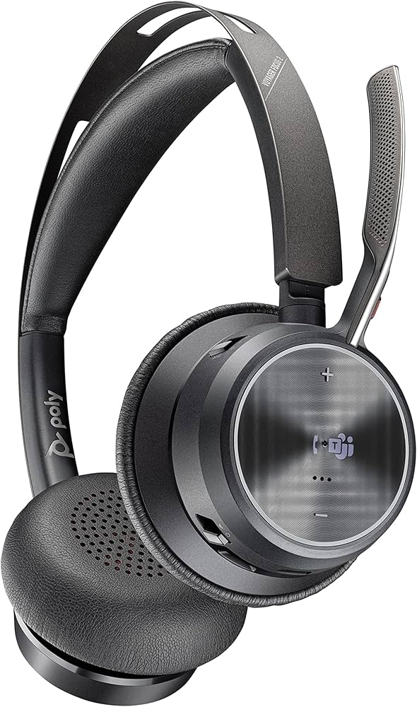 POLY-Voyager Focus 2 Uc USB-A Headset (Plantronics)-Dual-Ear