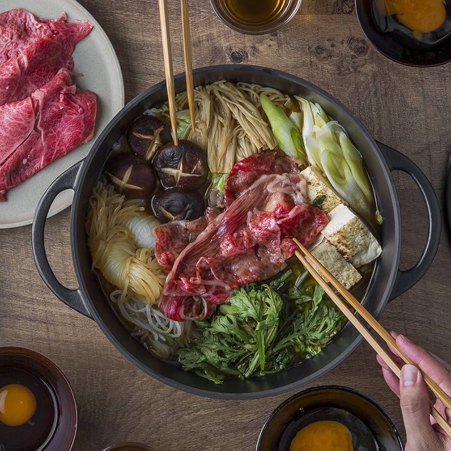 Amazon｜バーミキュラ 鋳物ホーロー鍋 26cm SUKIYAKI パールブラウン