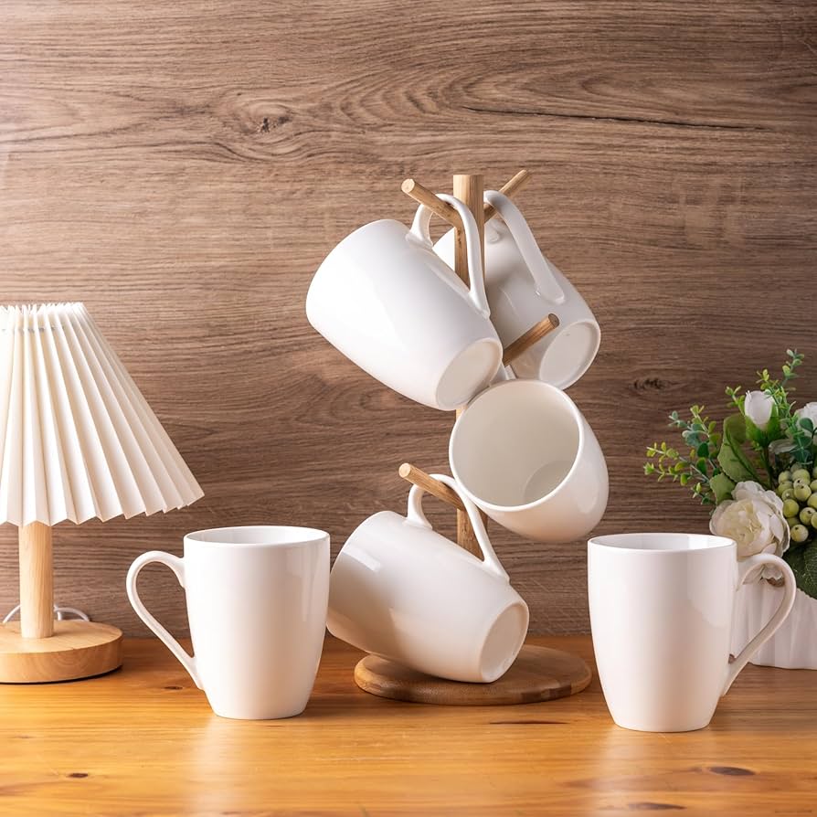 Amazon.com: AmorArc 12oz Off White Coffee Mugs Set of 12, Ceramic