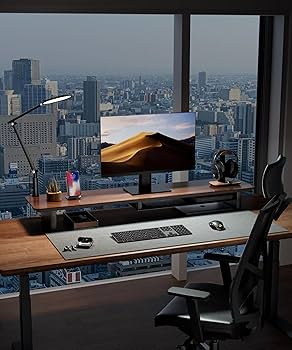 Amazon.co.jp: amesoba モニタースタンド トレイ (ウォールナット/1個