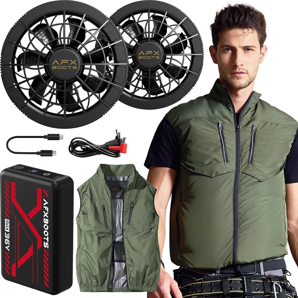 Amazon.co.jp: [LABCOOL] 【2025ファン付きベスト 36V業界超高出力