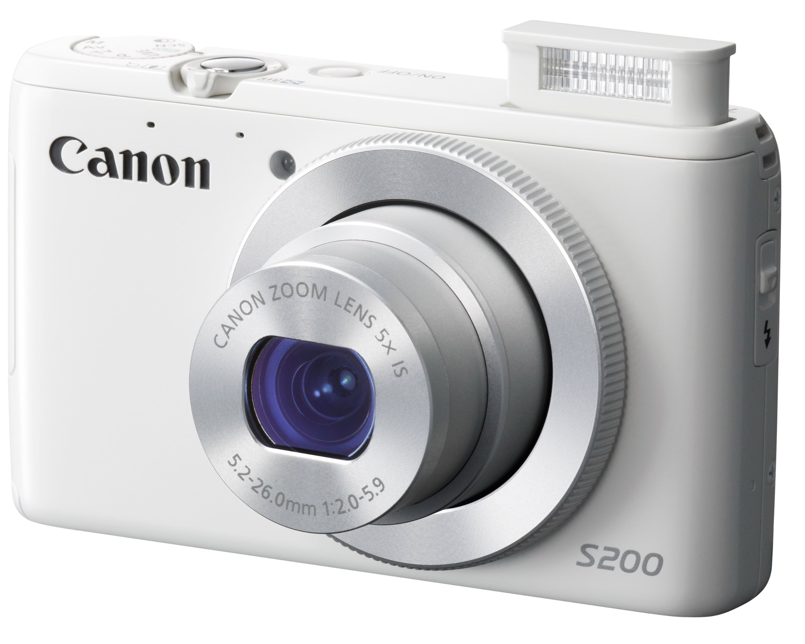 Amazon | Canon デジタルカメラ PowerShot S200(ホワイト) F値2.0 広角