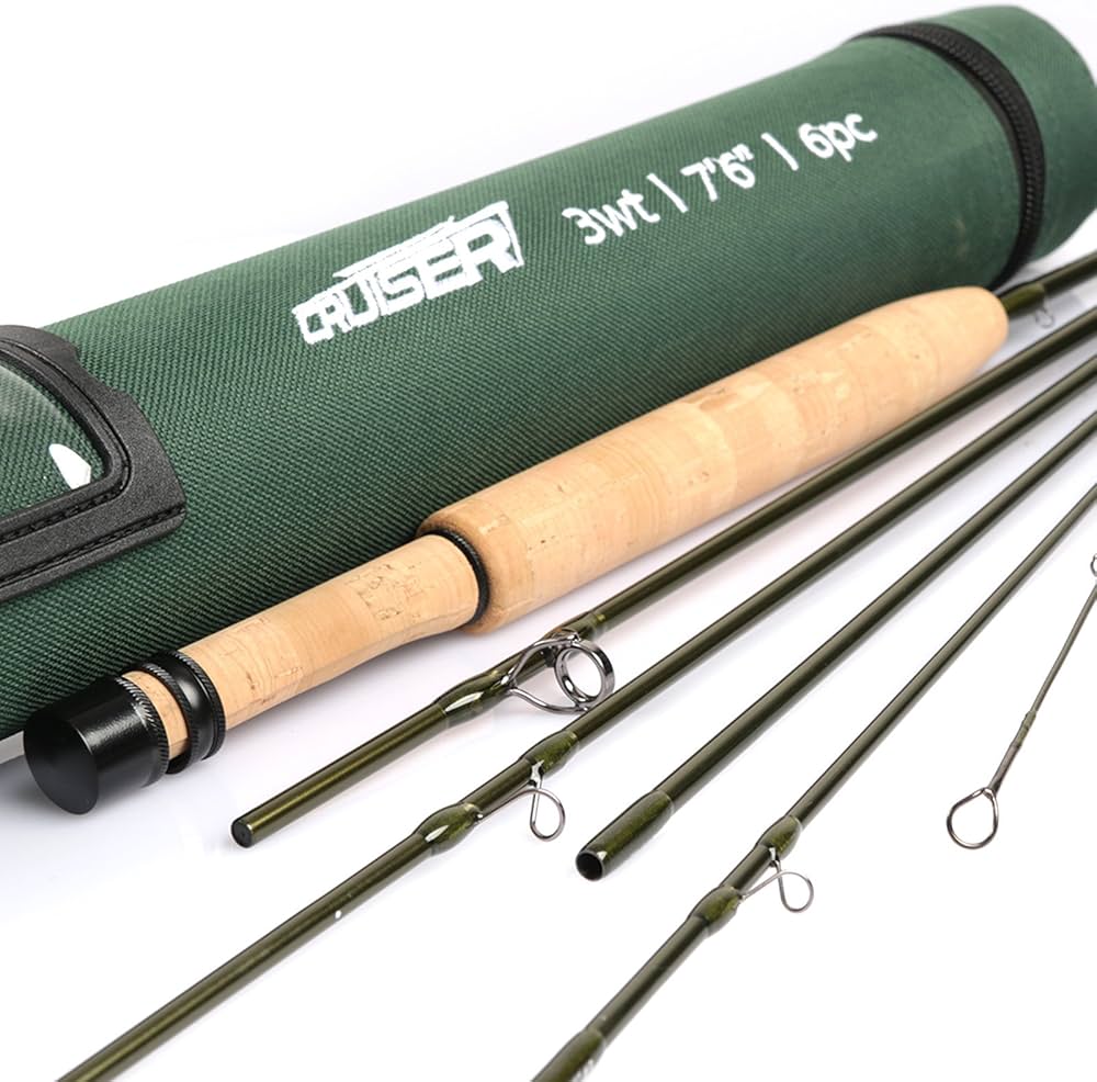 Amazon | Maxcatch Cruiser フライフィッシングロッド; 3wt 7'6 '' 6