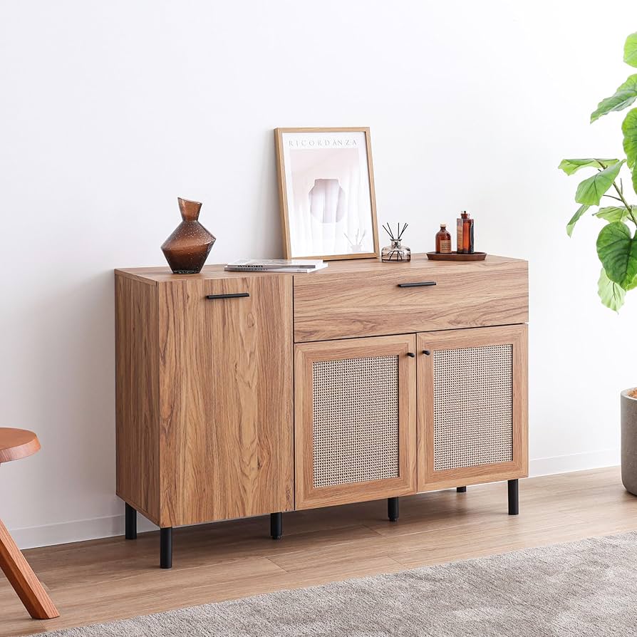 Amazon.co.jp: VENTOTA キャビネット 120cm幅 サイドボード リビング