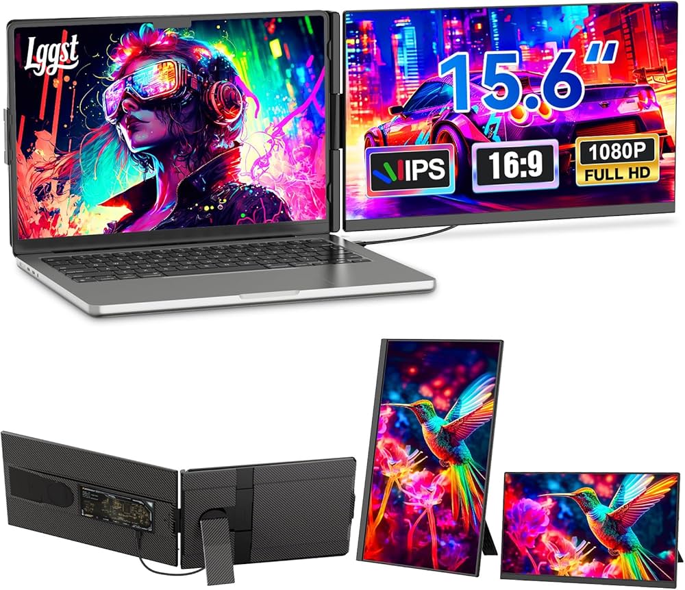 Amazon.co.jp: 【2025新型】デュアルモバイルモニター 15.6インチ FHD