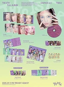 Amazon.com: TWICE THIS IS FOR 4th Album with Tracking Sealed (Full