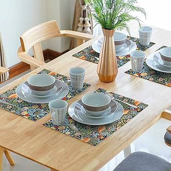 Amazon.com: Strawberry Blue Green Pimpernel Placemats Set of 4