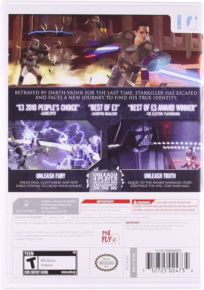 Amazon.com: Star Wars: The Force Unleashed II - Nintendo Wii