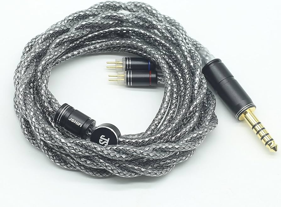 Amazon | 【JSHiFi-Mercury】2pin4.4mmリケーブル 単結晶銅銀メッキと