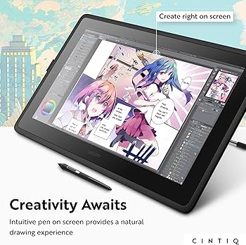 Amazon | Wacom Cintiq 22 ドローイングタブレット スクリーン付き