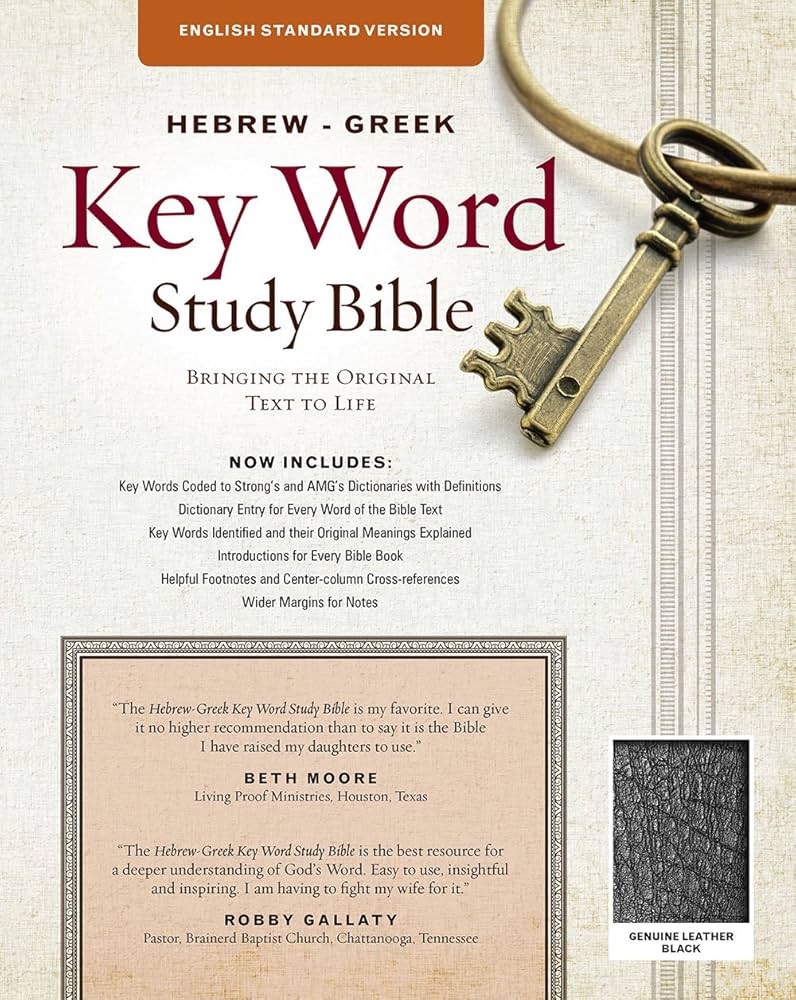The Hebrew-Greek Key Word Study Bible: ESV Edition, Genuine