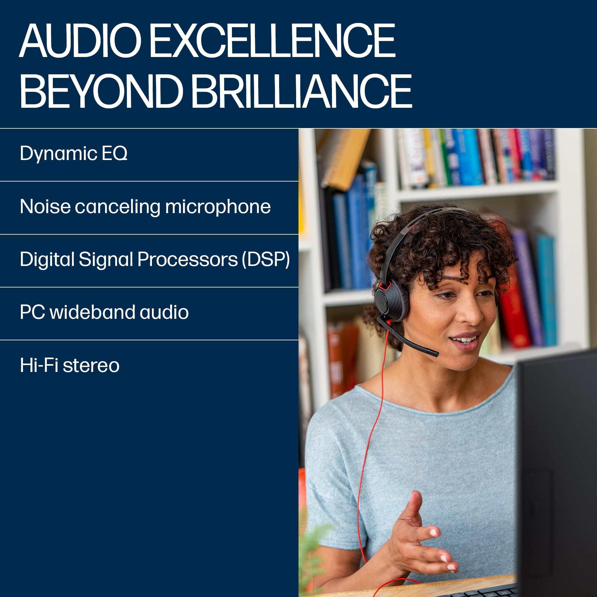 Amazon.co.jp: Poly Blackwire 5220 有線 両耳 ヘッドセット ブーム