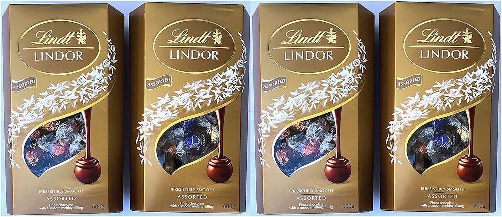 Amazon | リンツ リンドール アソート チョコレート 600グラム (4箱