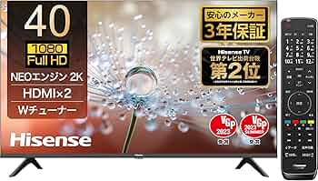 Amazon | Hisense 40V型 フルハイビジョン 液晶 テレビ 40A30H VA