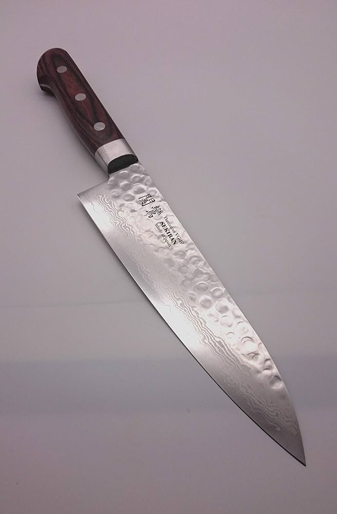 Amazon｜『関鸞』関の刃物 牛刀 180mm プロ用高級包丁 V金10号17層