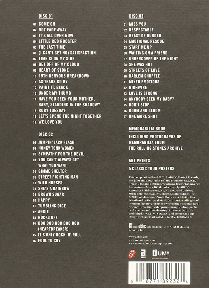 Amazon.com: Grrr: Greatest Hits Rolling Stones: 0018771892328