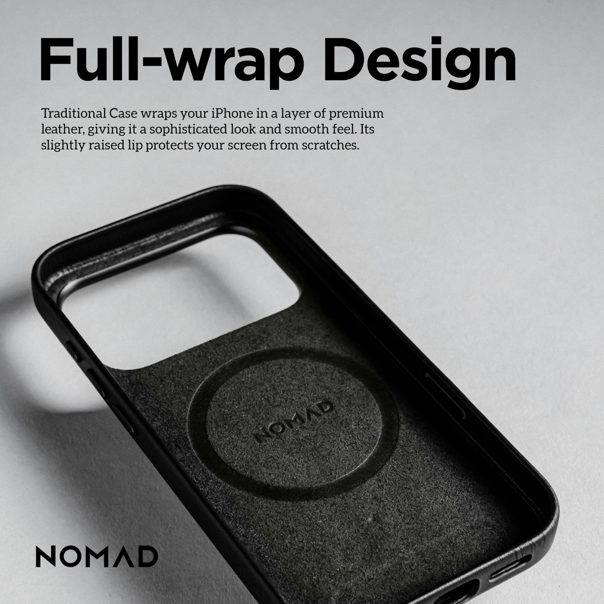 Amazon.co.jp: NOMAD トラディショナルレザーケース ブラック iPhone