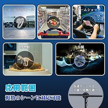 Amazon.co.jp: Spolehli 3Dホログラムファン PC/モバイル伝送可能 TF