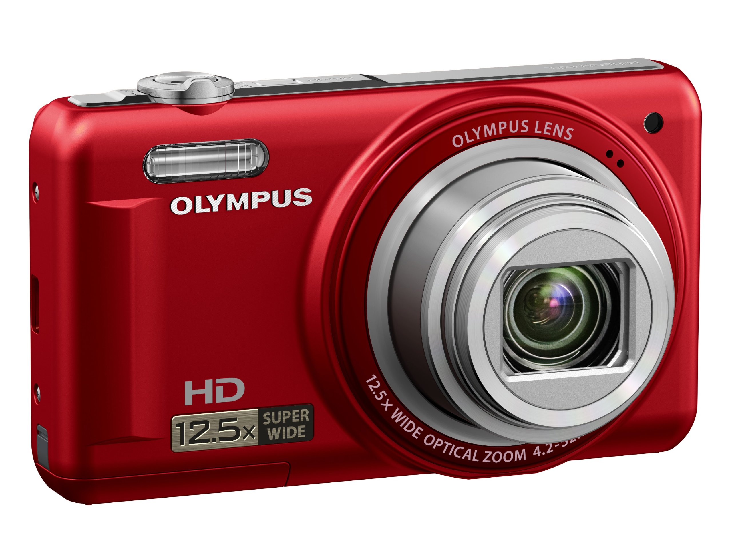 Amazon | OLYMPUS デジタルカメラ VR-320 レッド 1400万画素 広角24mm