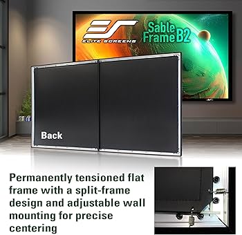 Amazon | Elite Screens 100インチ 固定フレーム プロジェクター