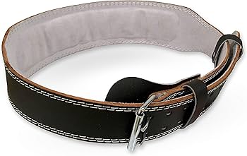 Amazon | Valeo 4インチ パッド入り レザーリフティングベルト 男女