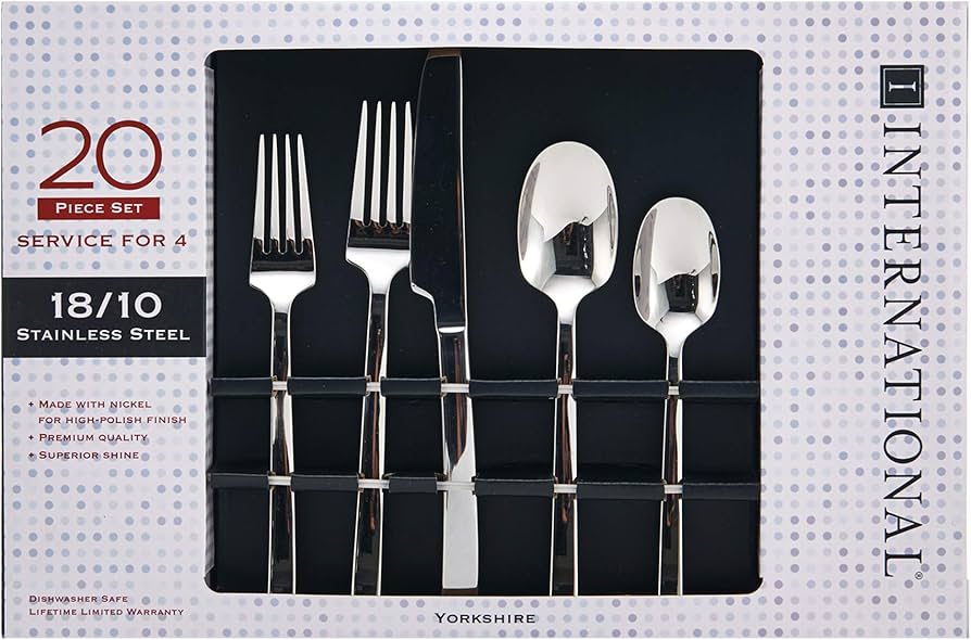 Amazon.co.jp: International Silver Yorkshire フラットウェアセット