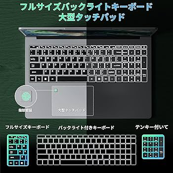 Amazon.co.jp: 17.3 インチ ノートパソコン 1080P IPS 大画面【Win 11