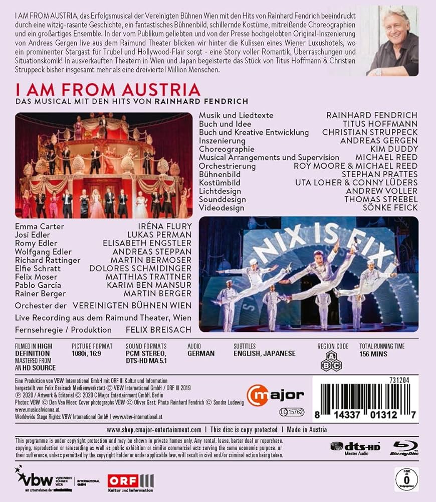 I am from Austria [Blu-ray]: Amazon.de: Rainhard Fendrich, Titus