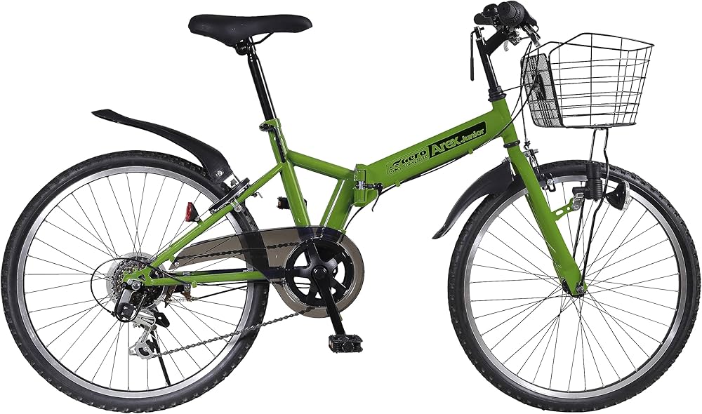 Amazon | パンクしない 24型 24インチ 6段変速付 折り畳みジュニア