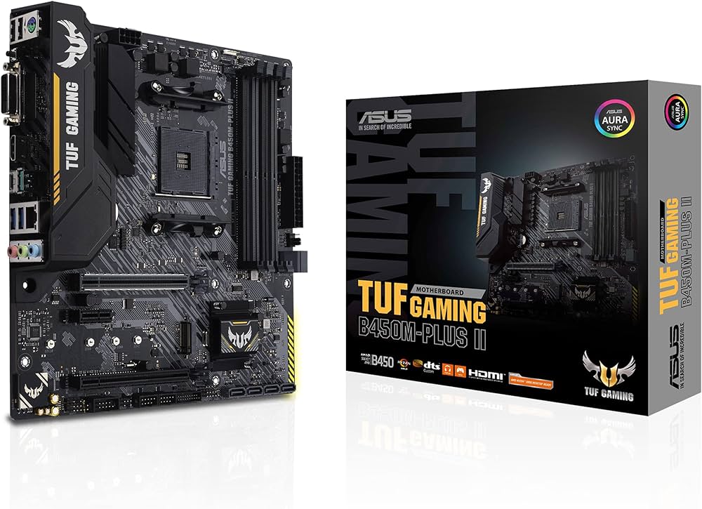 Amazon | ASUS TUF Gaming B450M-PLUS II Micro ATX マザーボード AMD