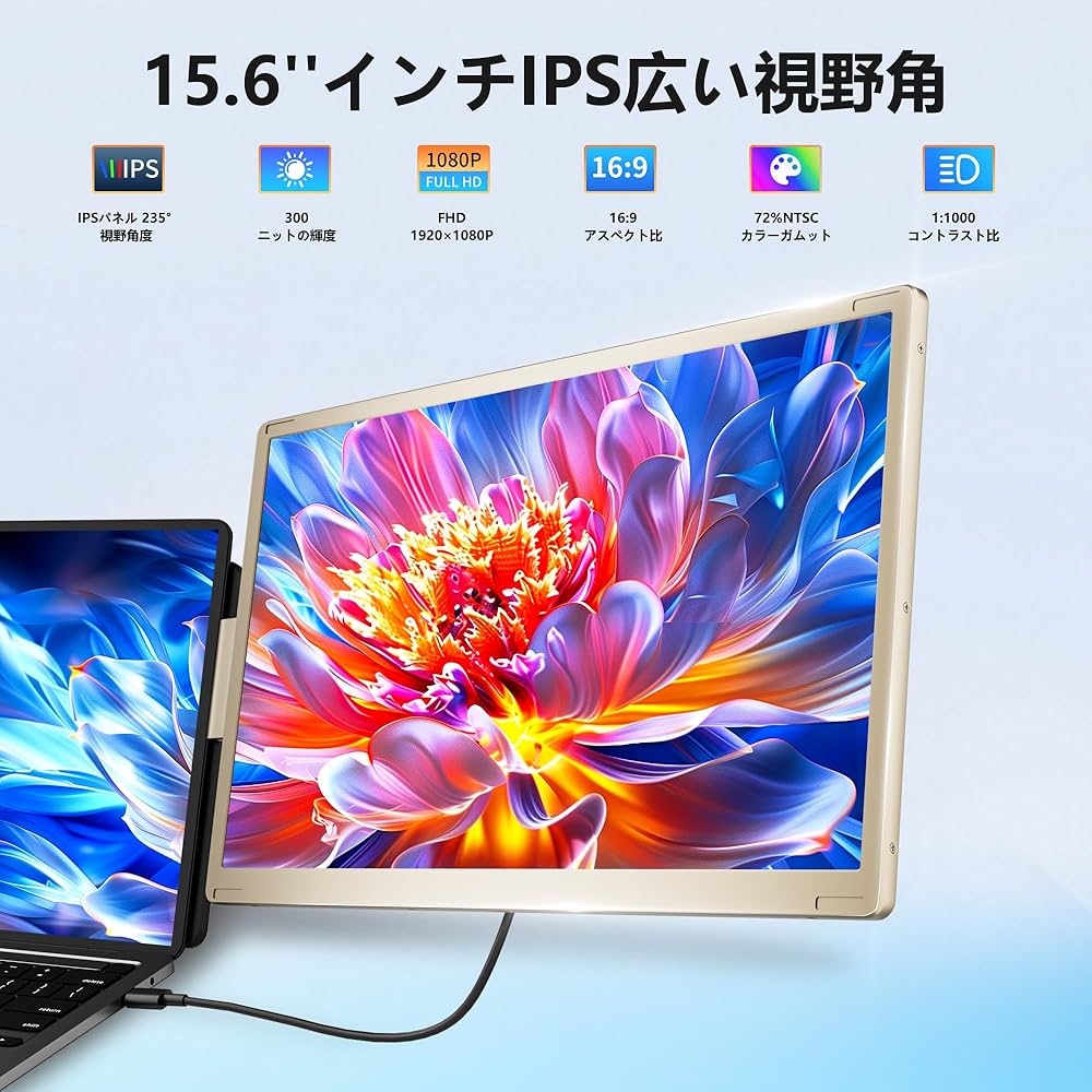特価❣️トリプルモニター ポータブルモニター 15.6インチ 235°回転