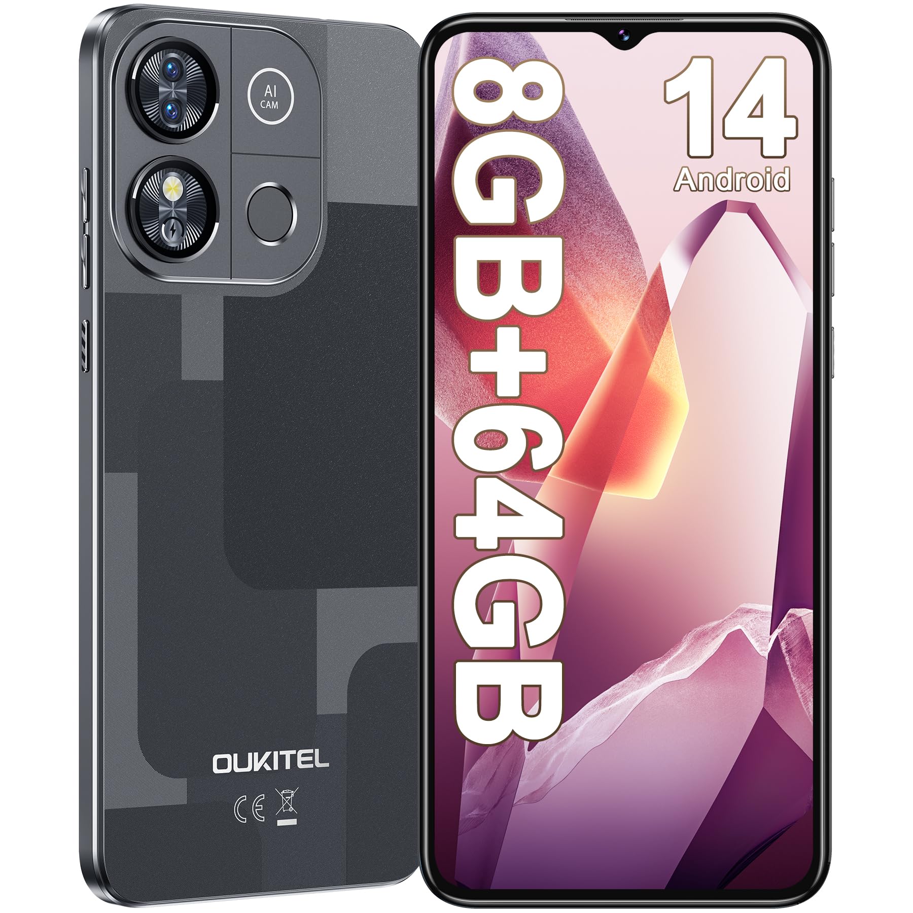 Smartphone OUKITEL C57 S Unlocked Cell Phone Canada Android 14