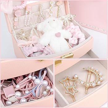 Amazon | Sitengle ヘアアクセサリーセット かわいい 収納ボックス付き