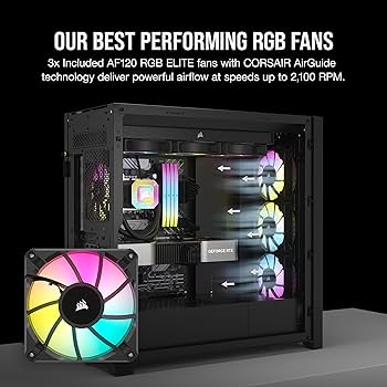 Amazon.co.jp: CORSAIR iCUE 5000D RGB Airflow Tempered Glass Mid