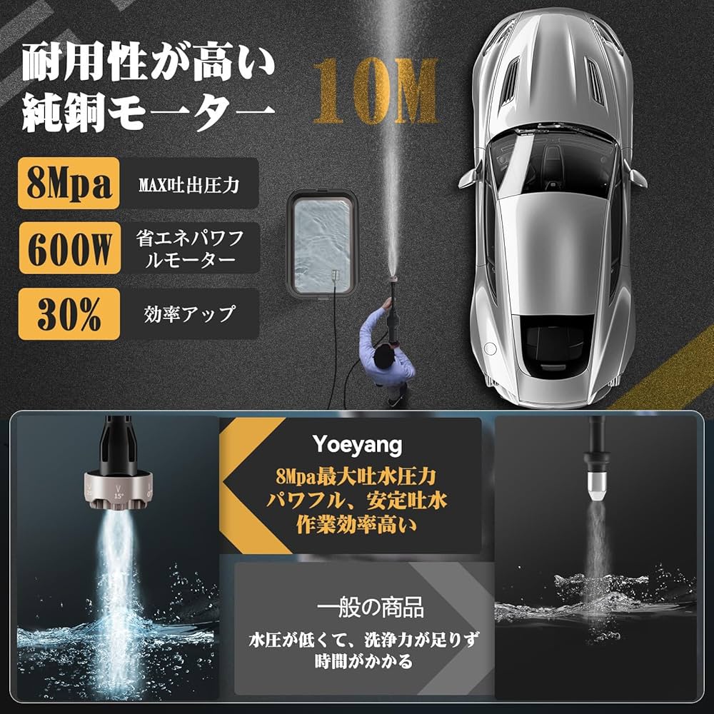 Amazon | 高圧洗浄機 20L折り畳みバケツ付き【ぴかぴか洗浄店監修