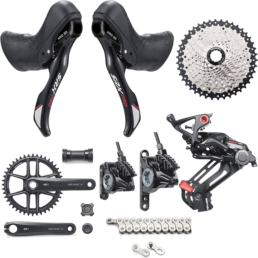 Amazon | SENSAH SRX PRO HRD油圧ディスクブレーキです 自転車左右変速